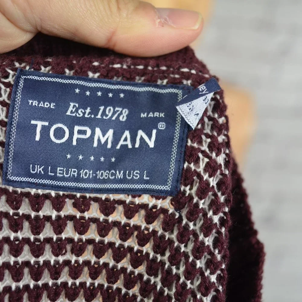 Mens Topman Crewneck Sweater size large - Picture 8 of 12